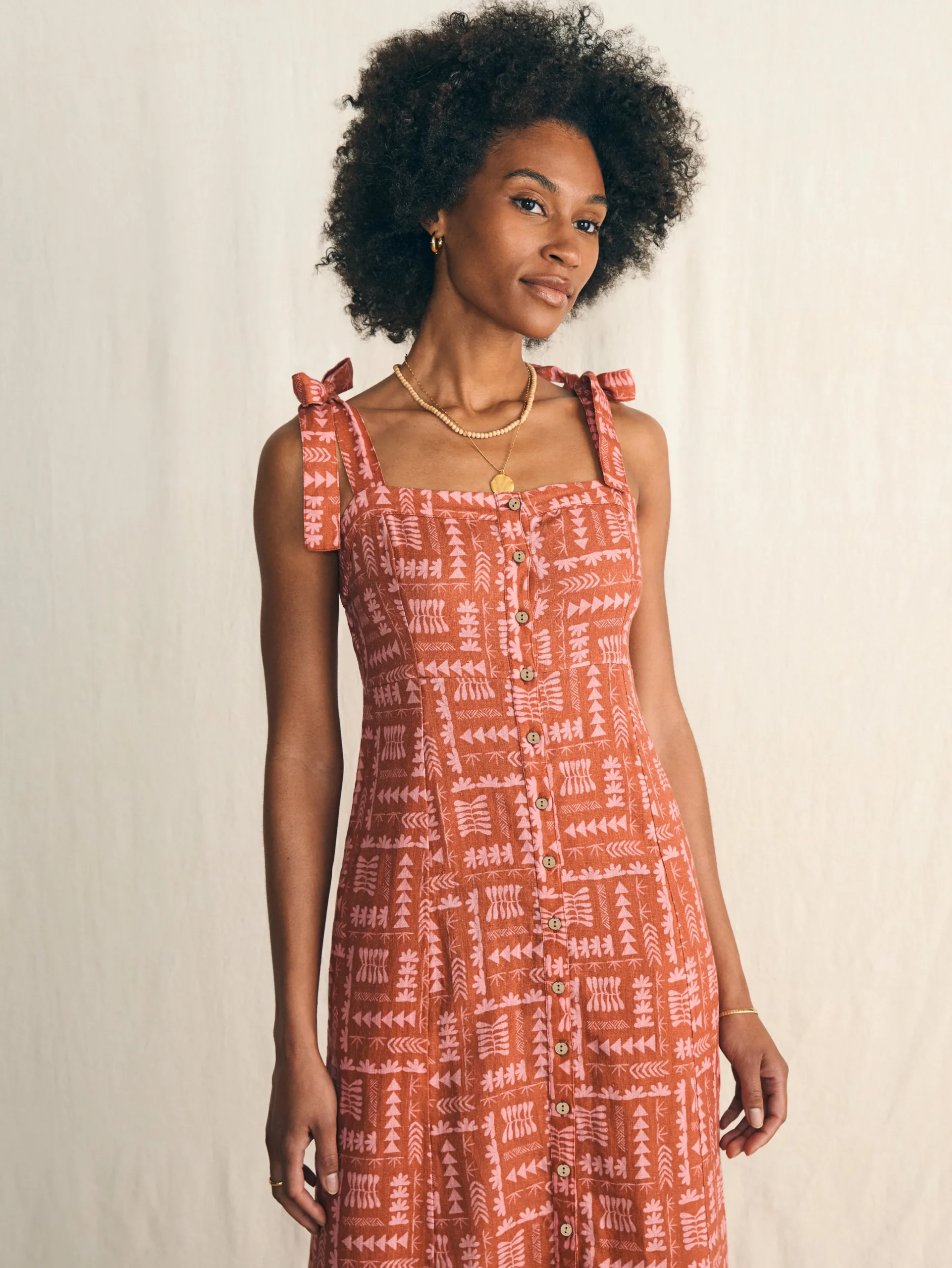 Women Faherty Brand Dresses*Anna Kahalekulu Kendall Dress -