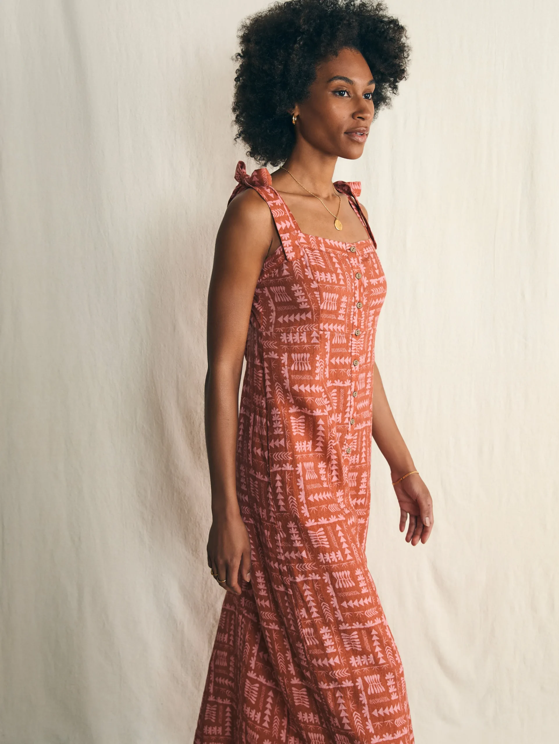 Women Faherty Brand Dresses*Anna Kahalekulu Kendall Dress -