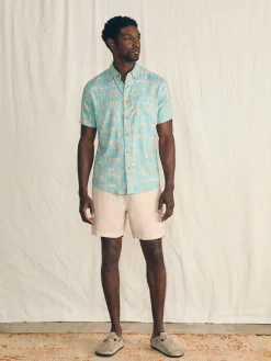 Faherty Brand Shirts*Anna Kahalekulu Short-Sleeve Breeze Shirt -