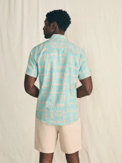 Faherty Brand Shirts*Anna Kahalekulu Short-Sleeve Breeze Shirt -