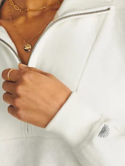 Women Faherty Brand Hoodies & Sweatshirts*Beach Fleece Quarter Zip -