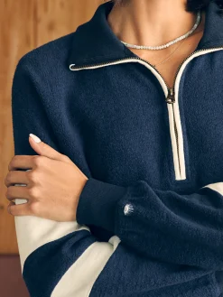 Women Faherty Brand Hoodies & Sweatshirts*Beach Fleece Quarter Zip -