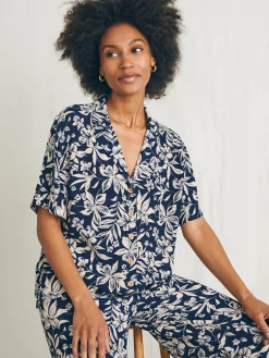 Women Faherty Brand Shirts & Tops*Cabana Camp Shirt -
