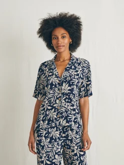Women Faherty Brand Shirts & Tops*Cabana Camp Shirt -