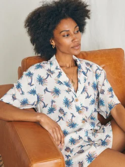 Women Faherty Brand Shirts & Tops*Cabana Camp Shirt -