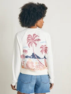 Women Faherty Brand Hoodies & Sweatshirts*Cabana Towel Terry Crew -