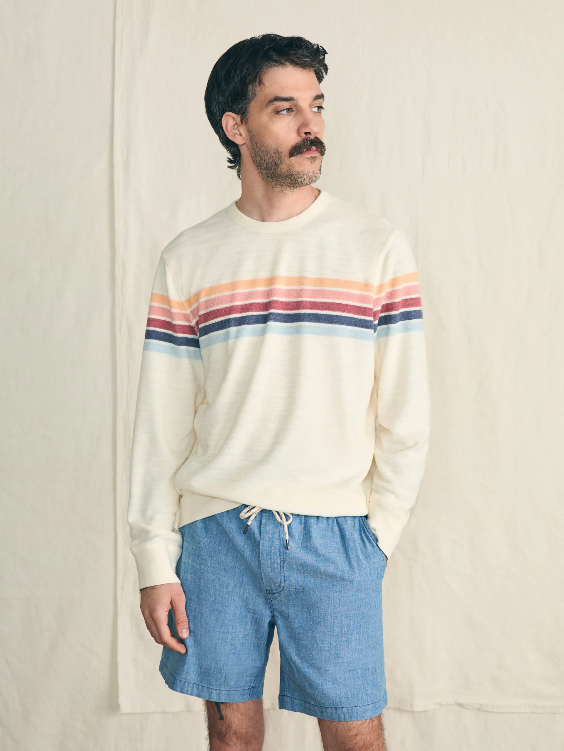 Faherty Brand Hoodies & Sweatshirts*Cabana Towel Terry Crewneck -
