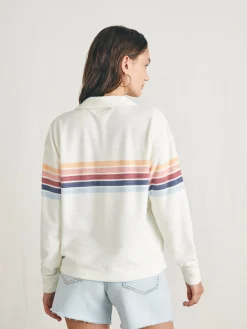 Women Faherty Brand Hoodies & Sweatshirts*Cabana Towel Terry Quarter Zip -