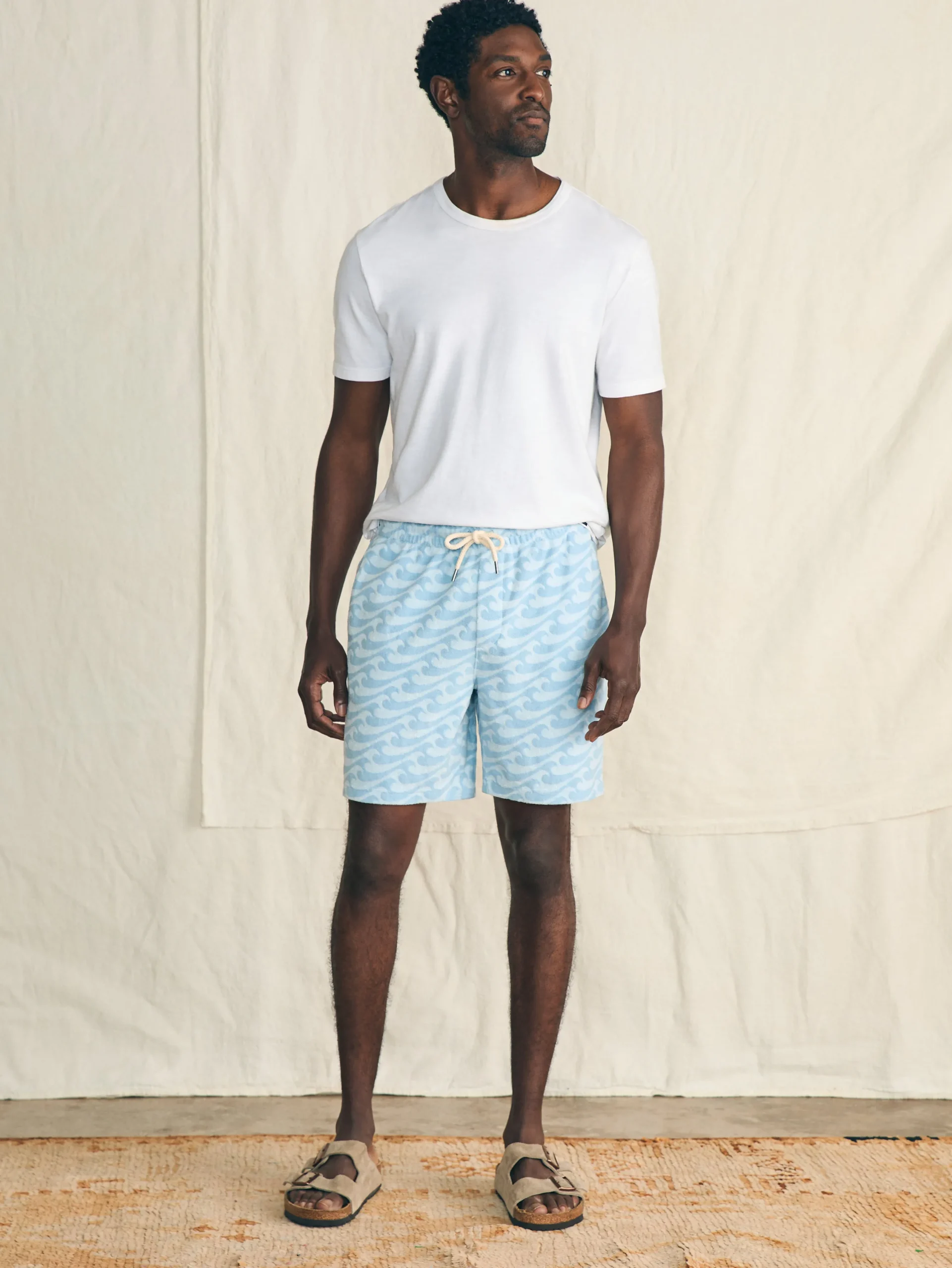 Faherty Brand Shorts*Cabana Towel Terry Sweatshort -