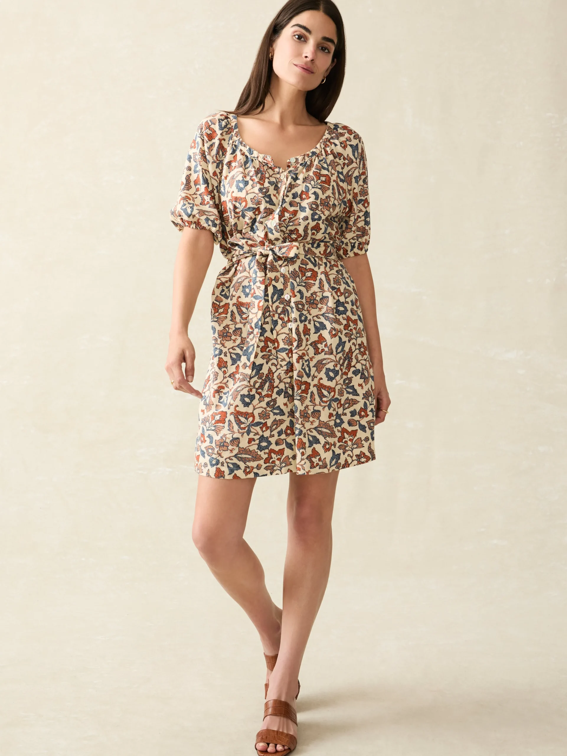 Women Faherty Brand Dresses*Carmel Mini Dress -
