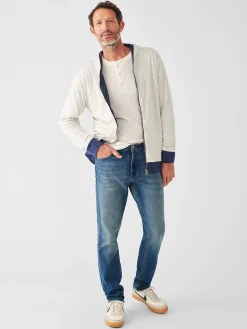 Faherty Brand Hoodies & Sweatshirts*Cloud Cotton Reversible Zip Hoodie -