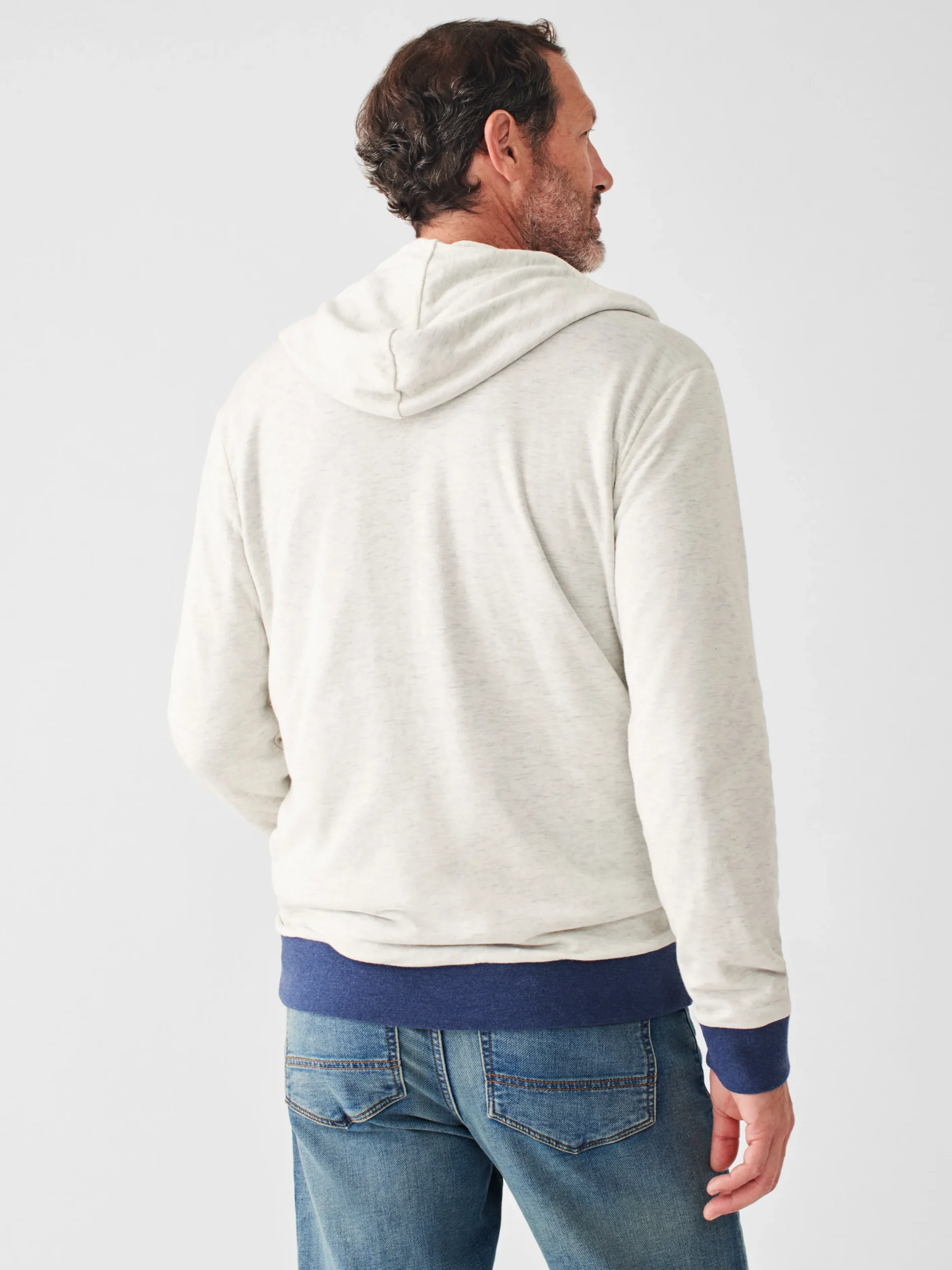 Faherty Brand Hoodies & Sweatshirts*Cloud Cotton Reversible Zip Hoodie -