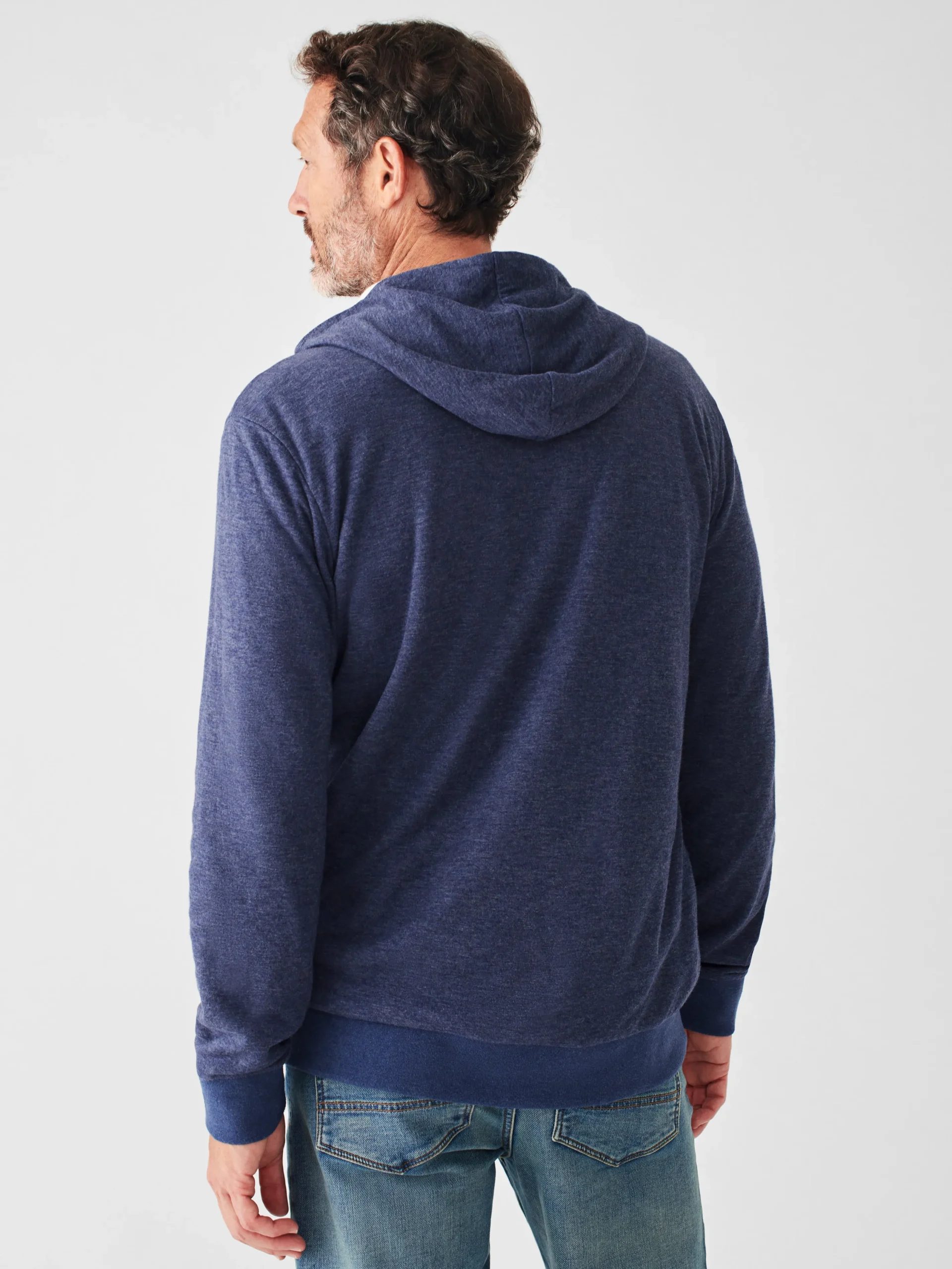 Faherty Brand Hoodies & Sweatshirts*Cloud Cotton Reversible Zip Hoodie -