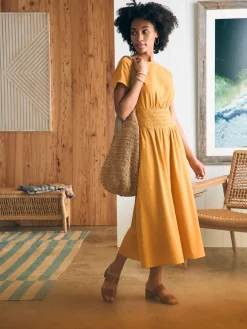 Women Faherty Brand Dresses*Coast To Coast Midi Dress -