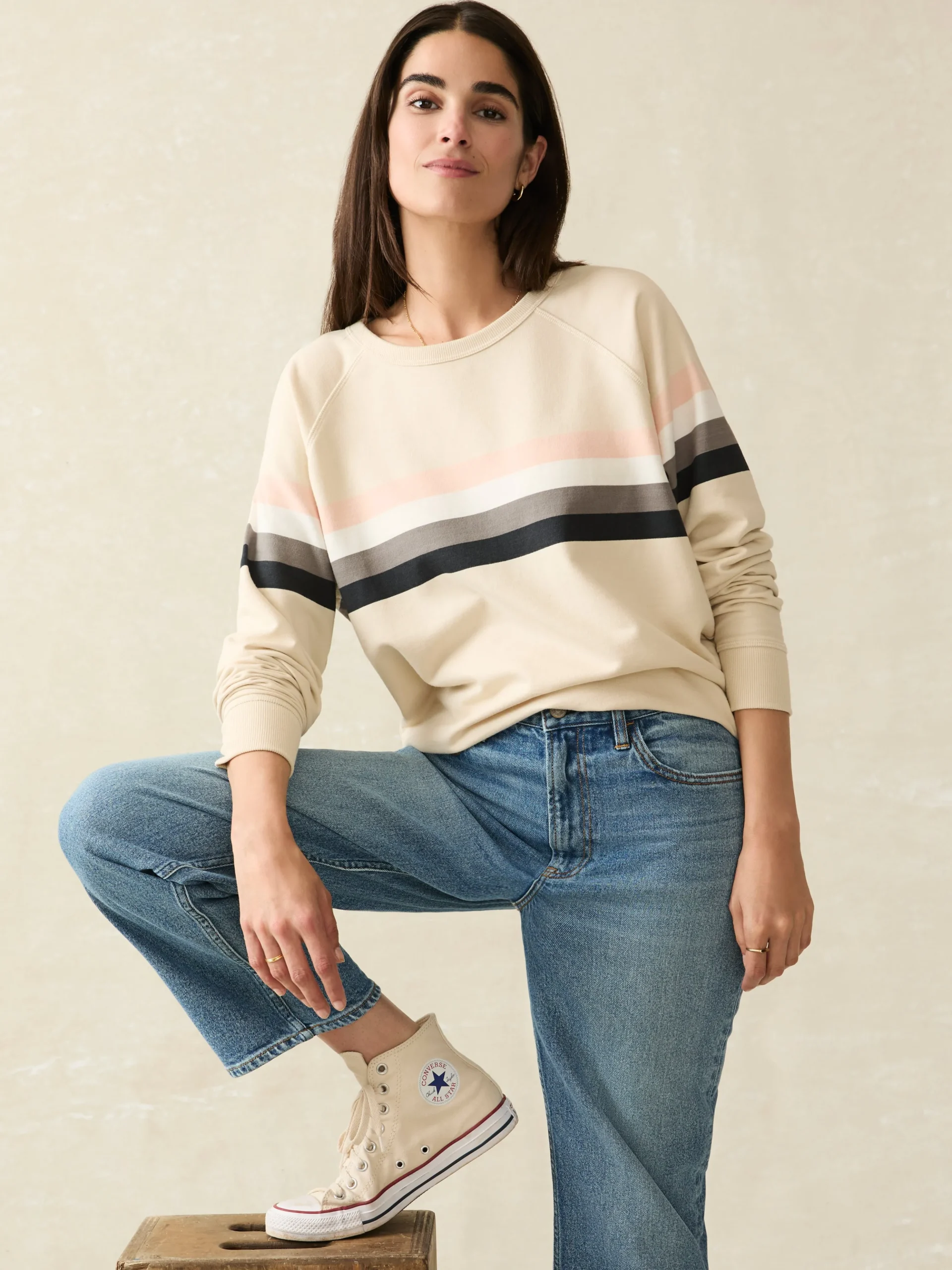 Women Faherty Brand Hoodies & Sweatshirts*Coastal Cloud Crew -