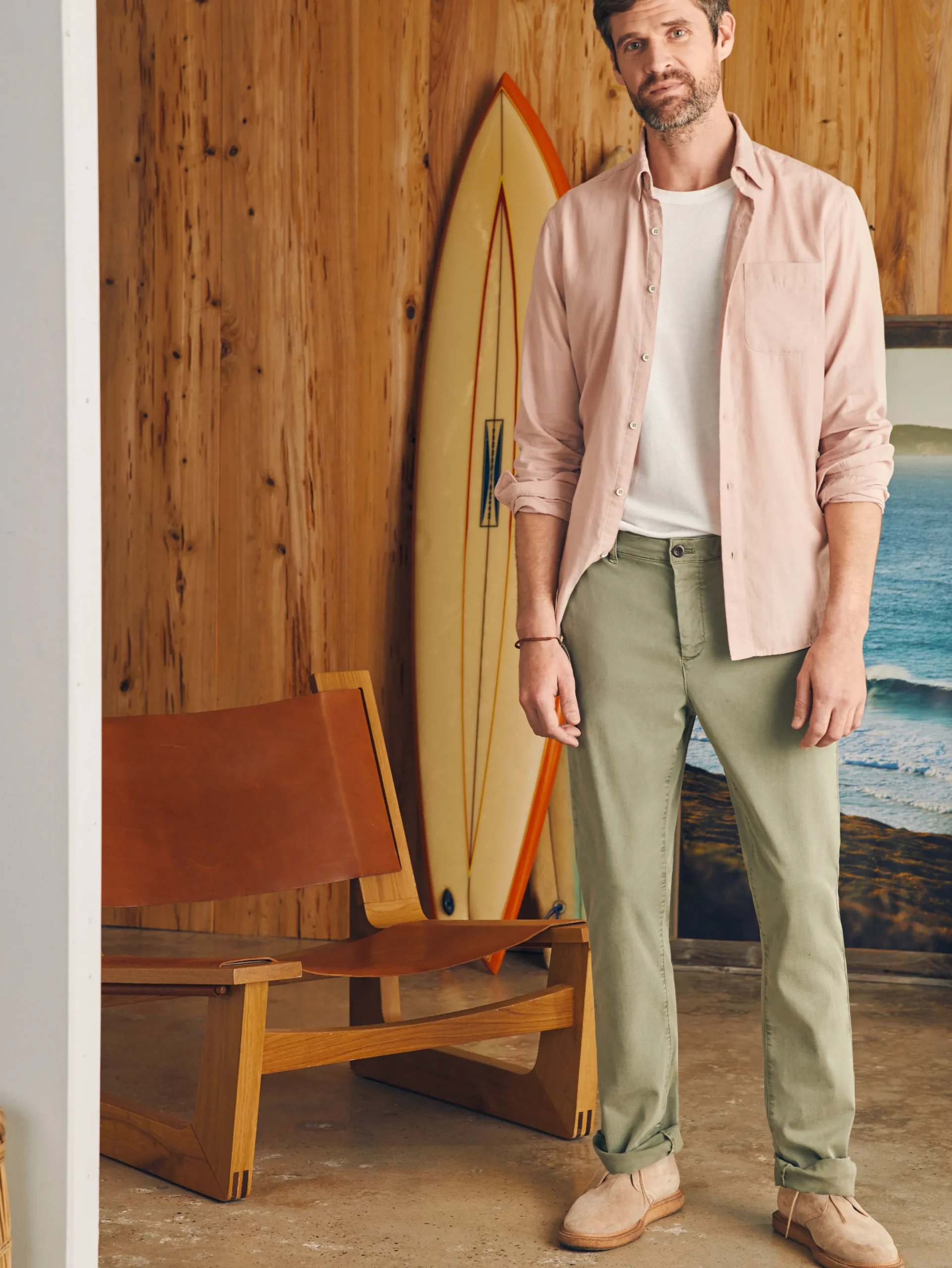 Faherty Brand Pants*Coastline Stretch Chino (32" Inseam) -