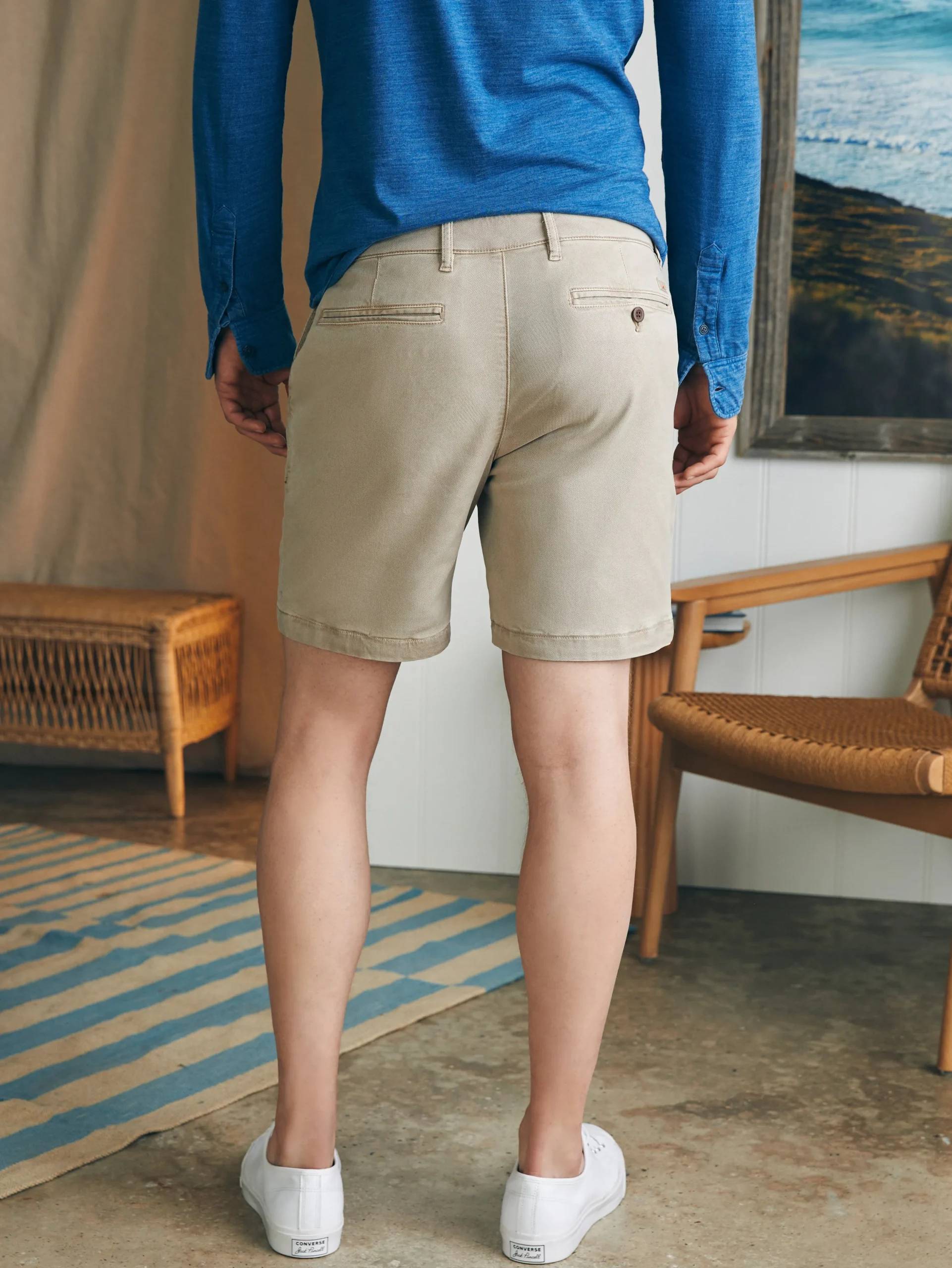 Faherty Brand Shorts*Coastline Stretch Chino Short (8" Inseam) -