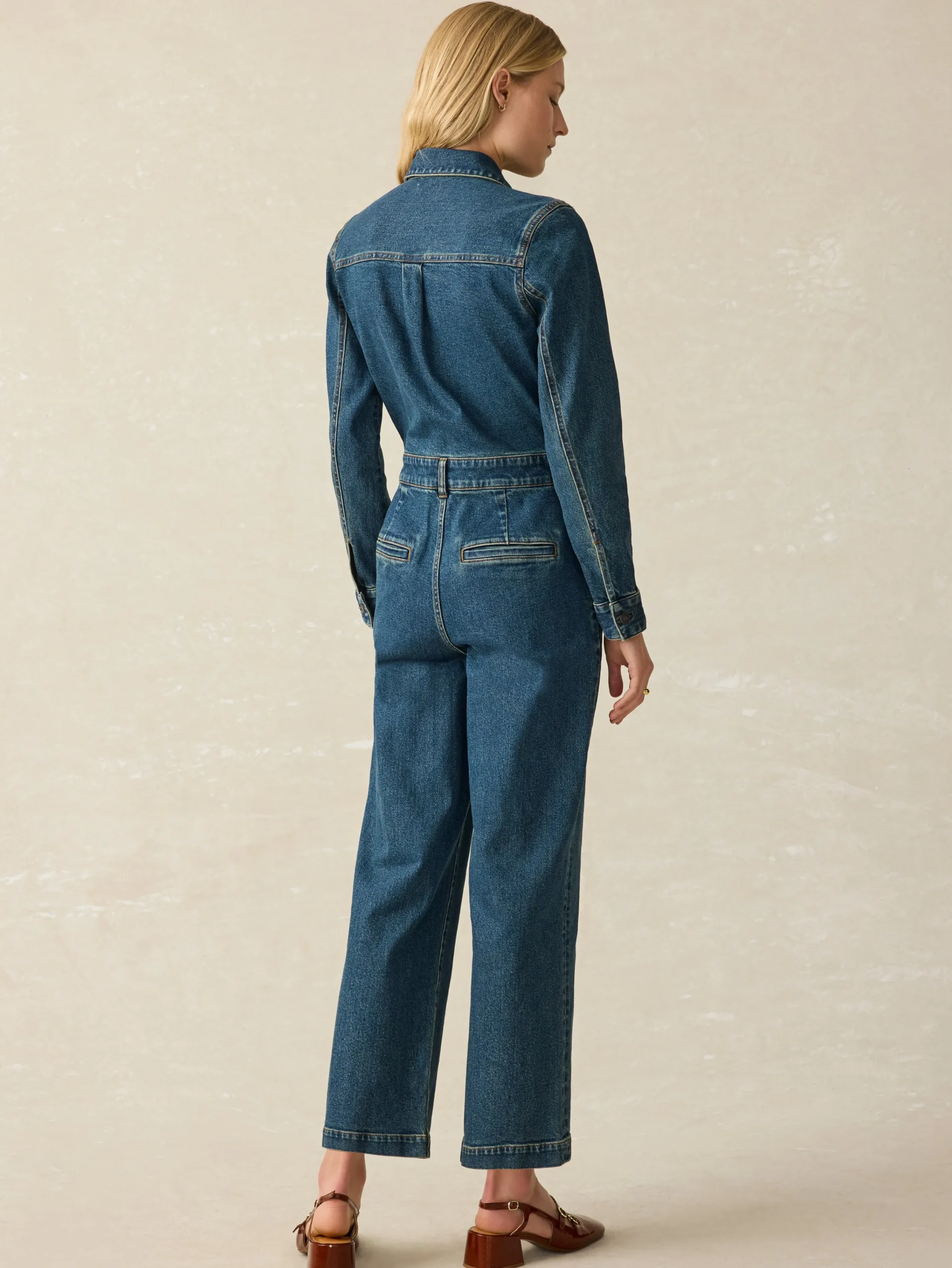 Women Faherty Brand Dresses*Denim Michelle Jumpsuit -