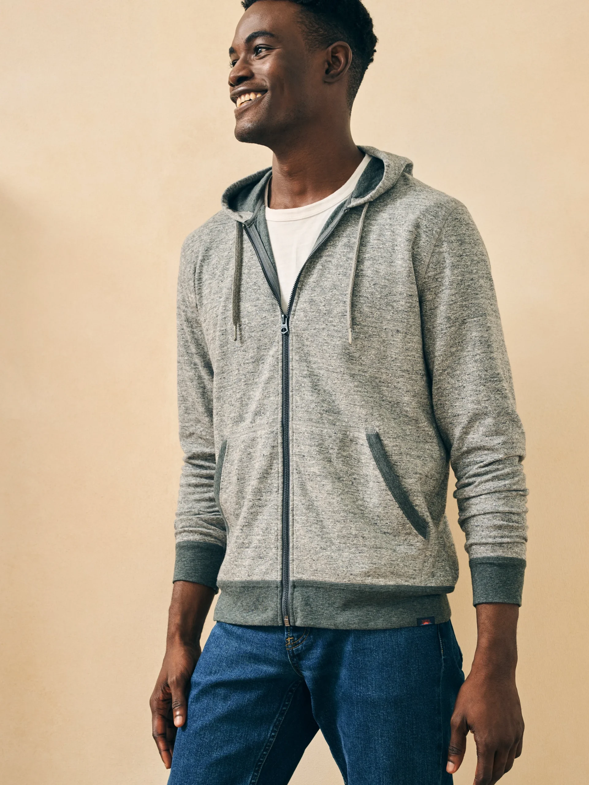 Faherty Brand Hoodies & Sweatshirts*Double Knit Zip Hoodie -