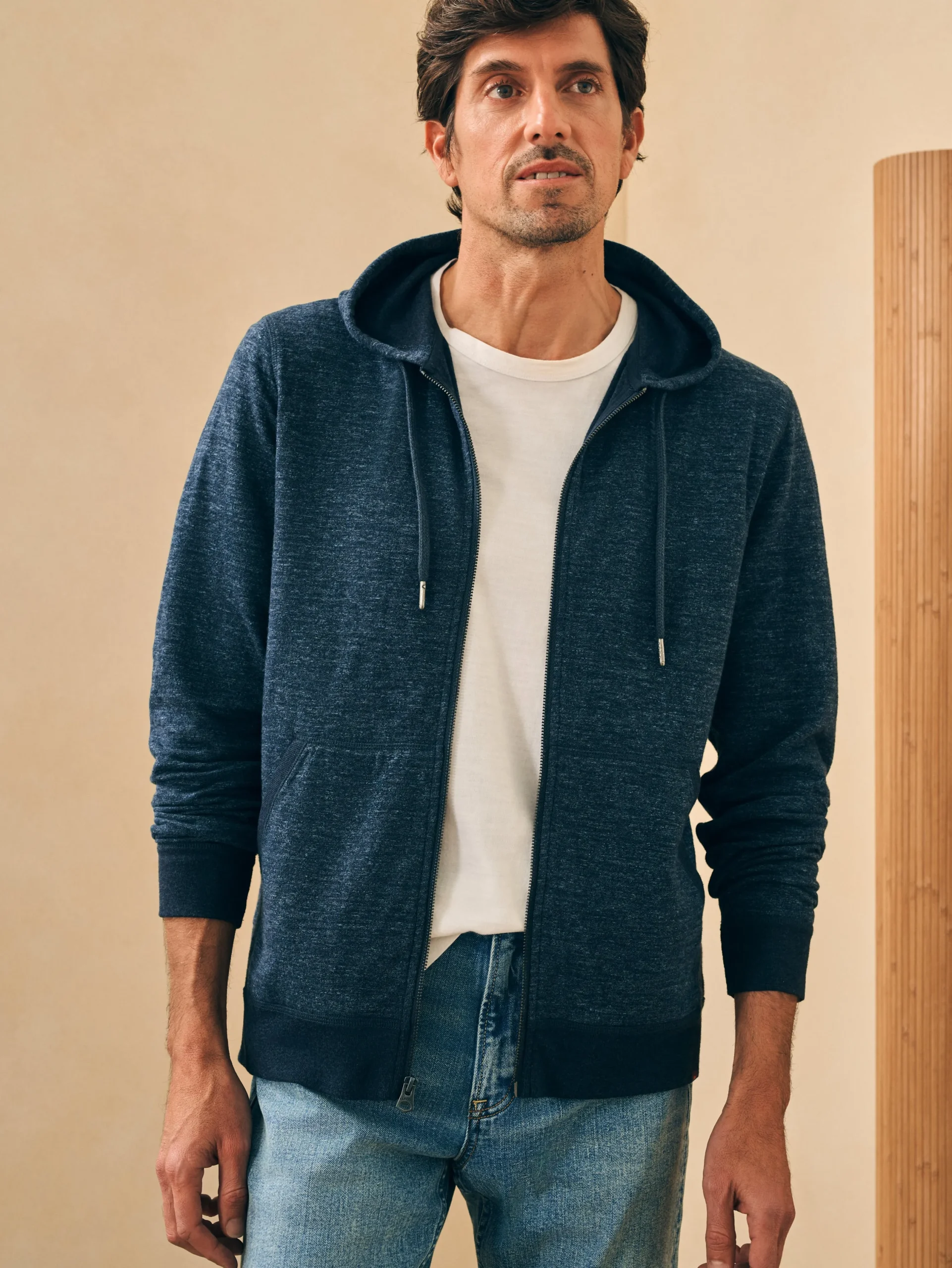 Faherty Brand Hoodies & Sweatshirts*Double Knit Zip Hoodie -