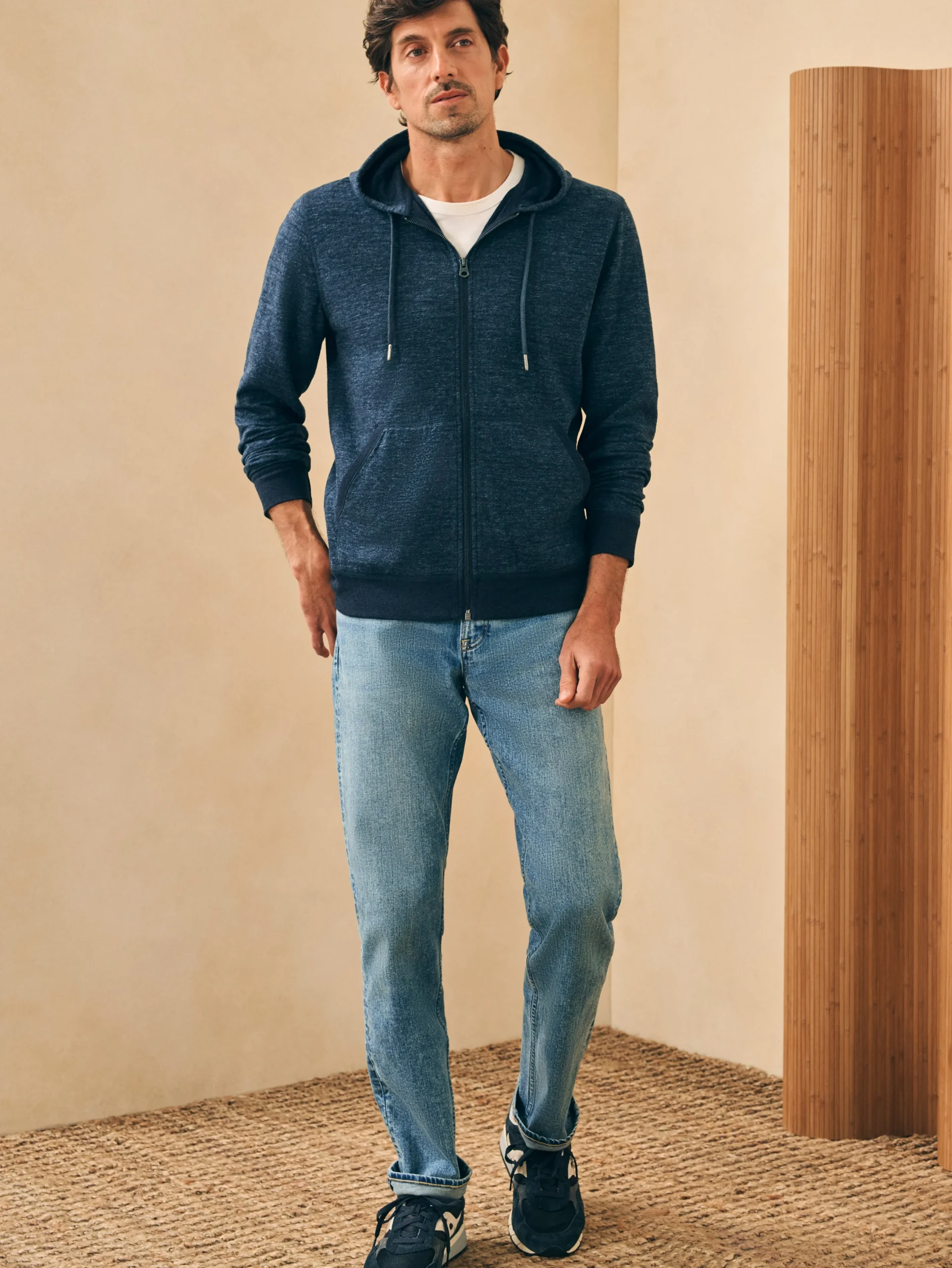 Faherty Brand Hoodies & Sweatshirts*Double Knit Zip Hoodie -