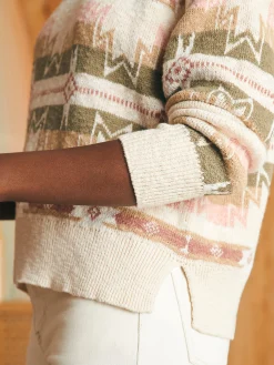 Women Faherty Brand Sweaters*Doug Good Feather Cotton Slub Pullover -