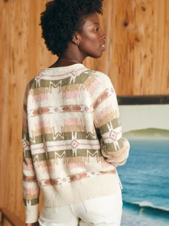 Women Faherty Brand Sweaters*Doug Good Feather Cotton Slub Pullover -