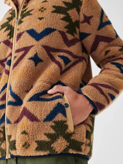 Faherty Brand Jackets & Vests*Doug Good Feather High Pile Fleece Full Zip -