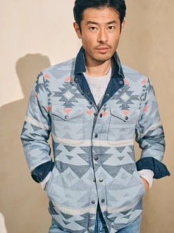 Faherty Brand Jackets & Vests*Doug Good Feather Reversible Bondi Jacket -