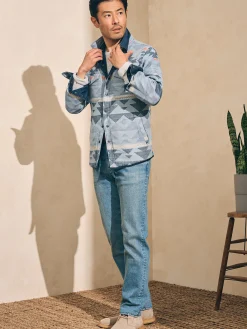 Faherty Brand Jackets & Vests*Doug Good Feather Reversible Bondi Jacket -