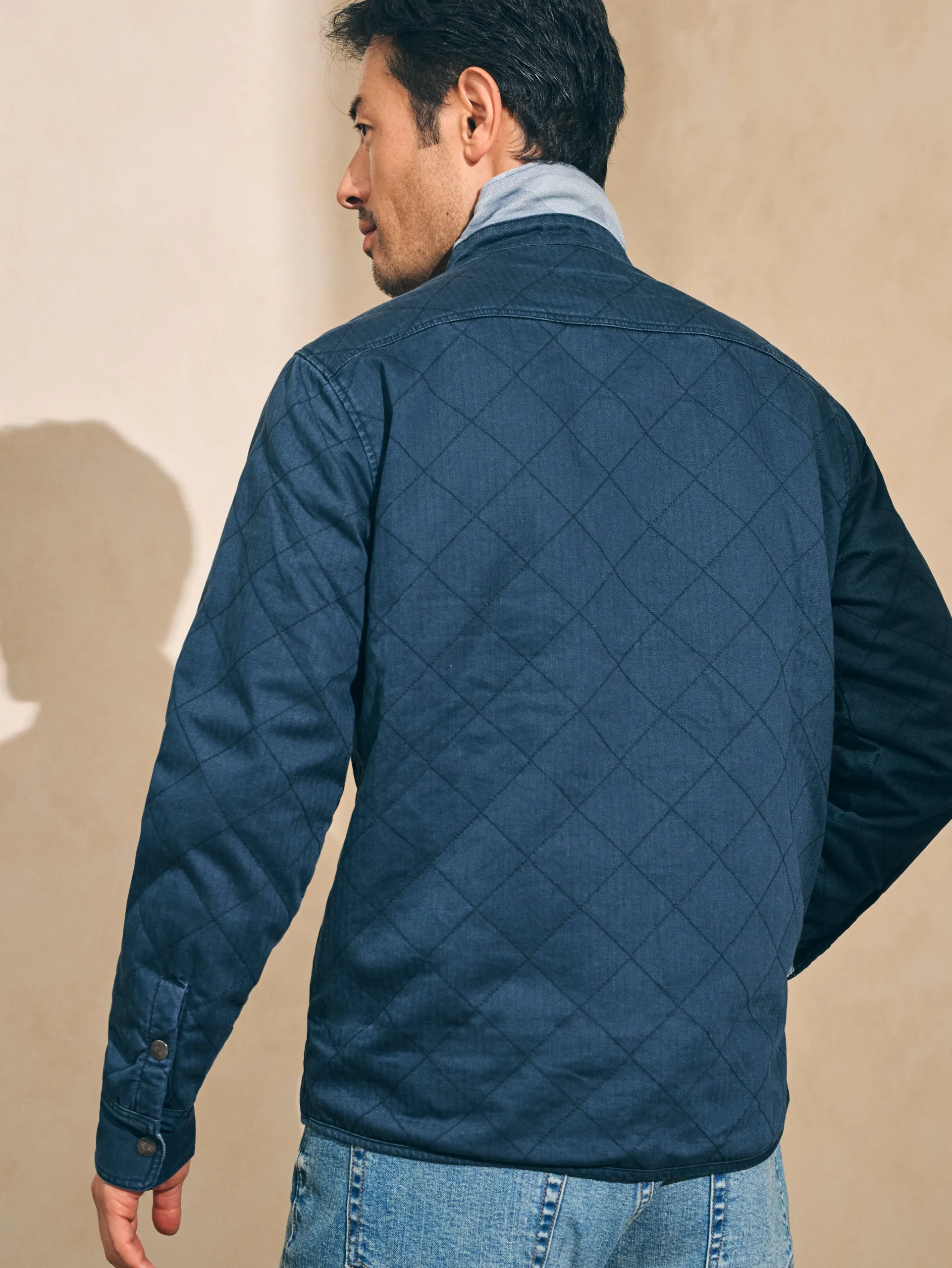 Faherty Brand Jackets & Vests*Doug Good Feather Reversible Bondi Jacket -