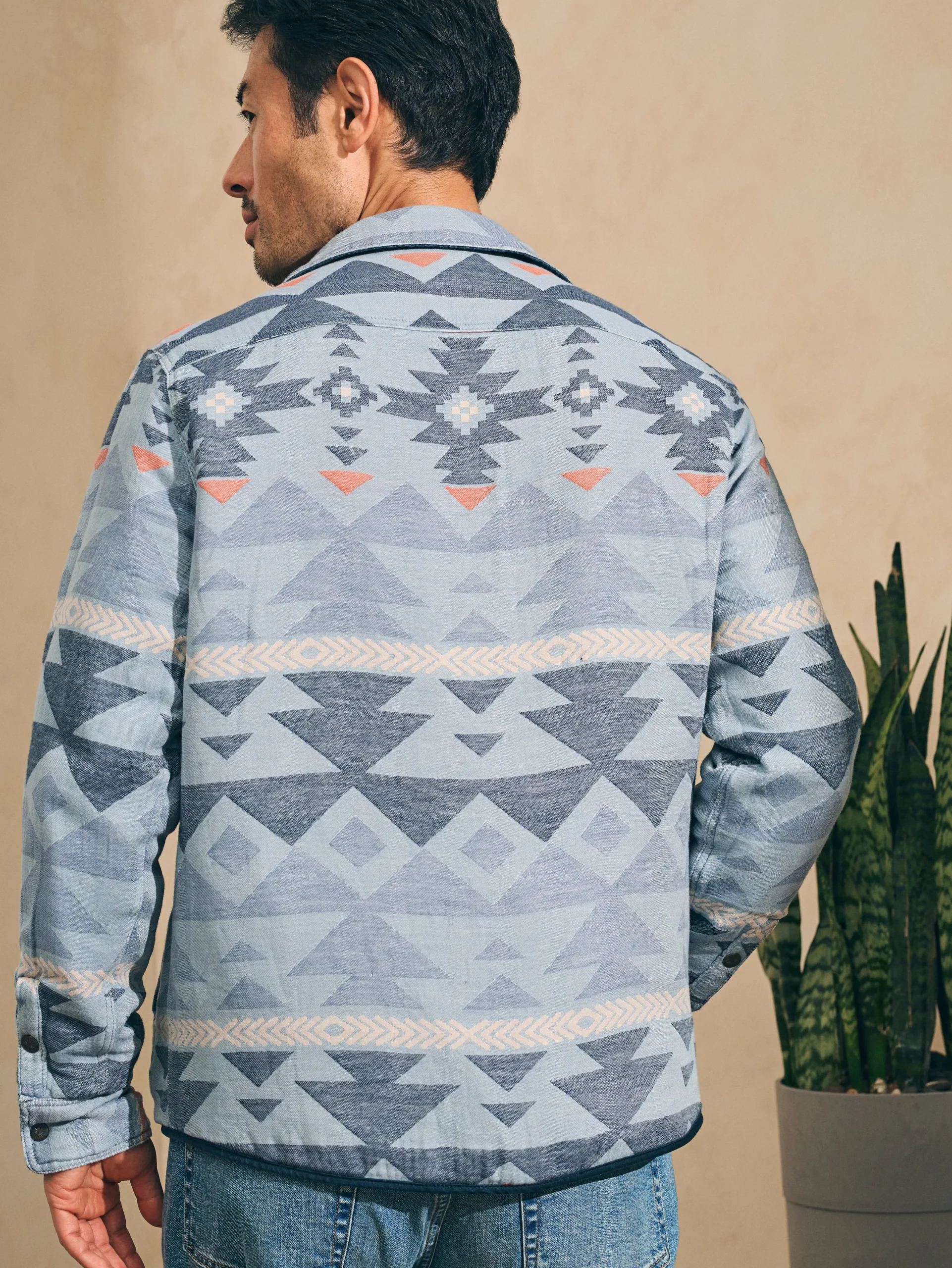 Faherty Brand Jackets & Vests*Doug Good Feather Reversible Bondi Jacket -