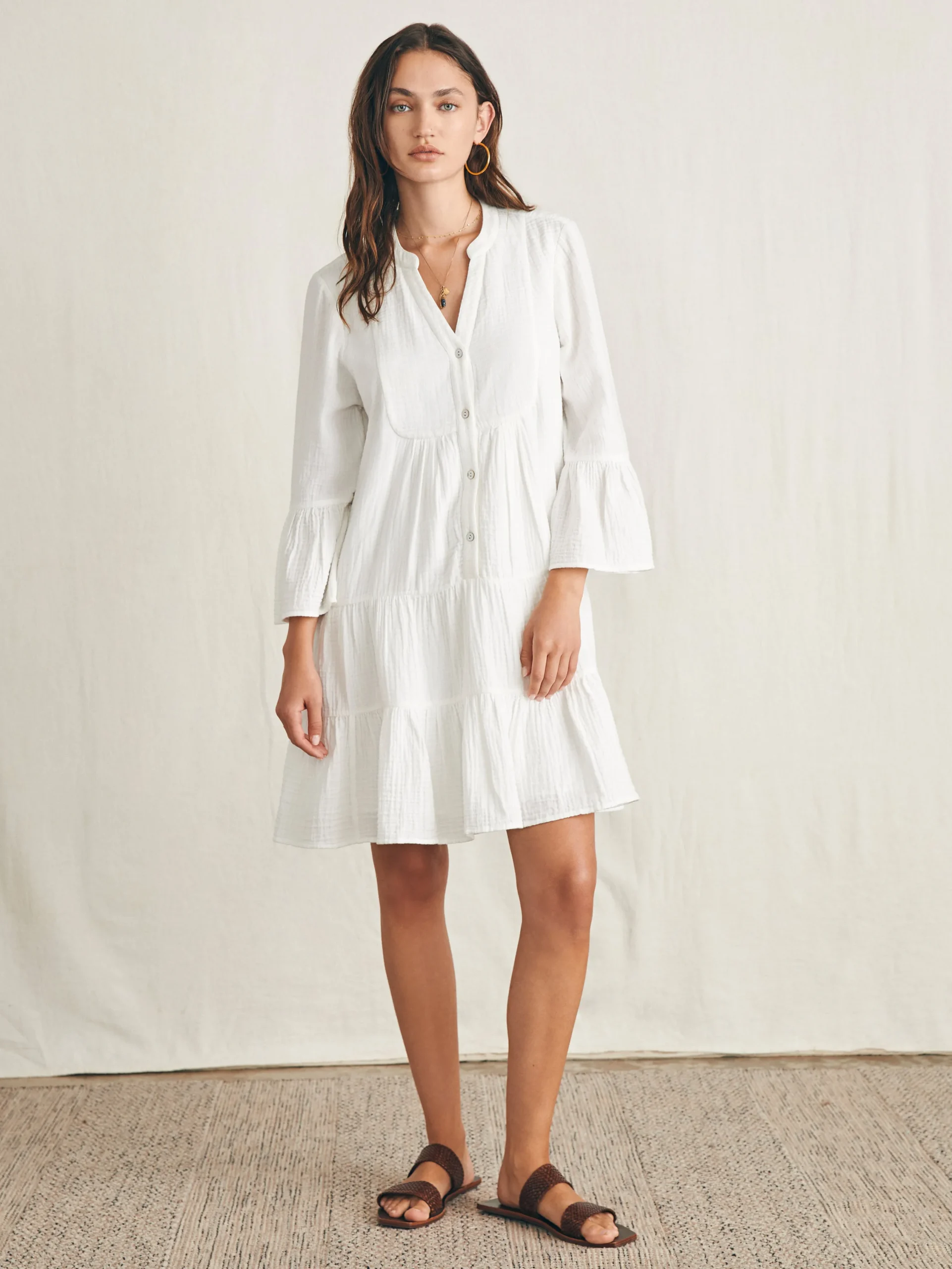 Women Faherty Brand Dresses*Dream Cotton Gauze Kasey Dress -