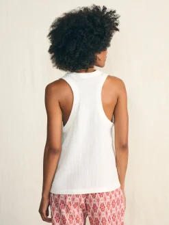 Women Faherty Brand Shirts & Tops*Dream Cotton Gauze Scoop Neck Tank -