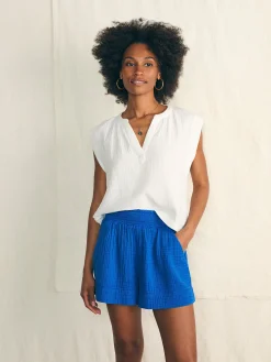 Women Faherty Brand Shorts & Skirts*Dream Cotton Gauze Short -