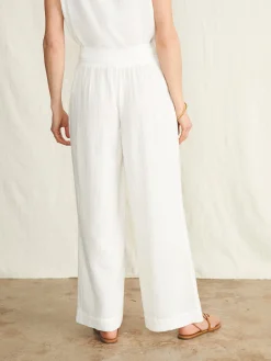 Women Faherty Brand Pants*Dream Cotton Gauze Wide Leg Pant -