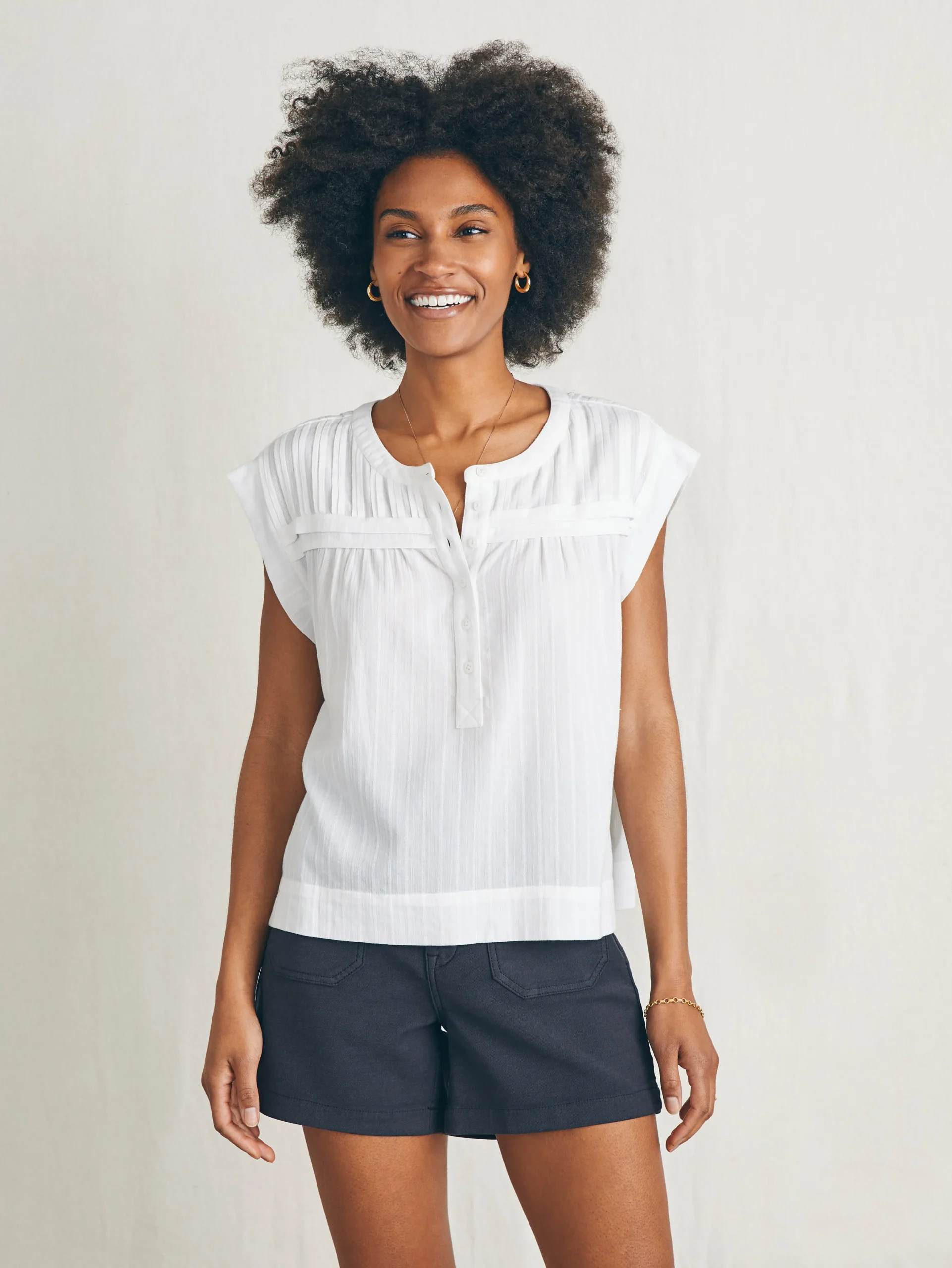 Women Faherty Brand Shirts & Tops*Ellsworth Top -