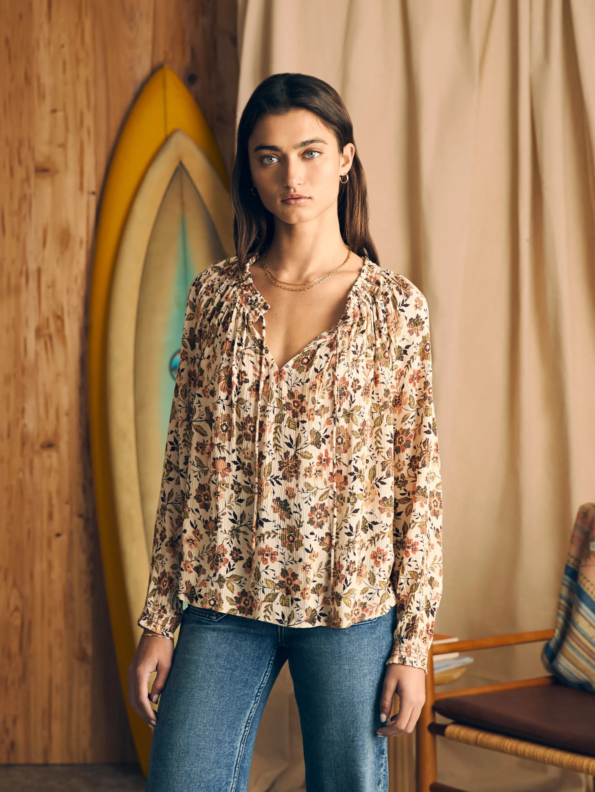 Women Faherty Brand Shirts & Tops*Emery Top -