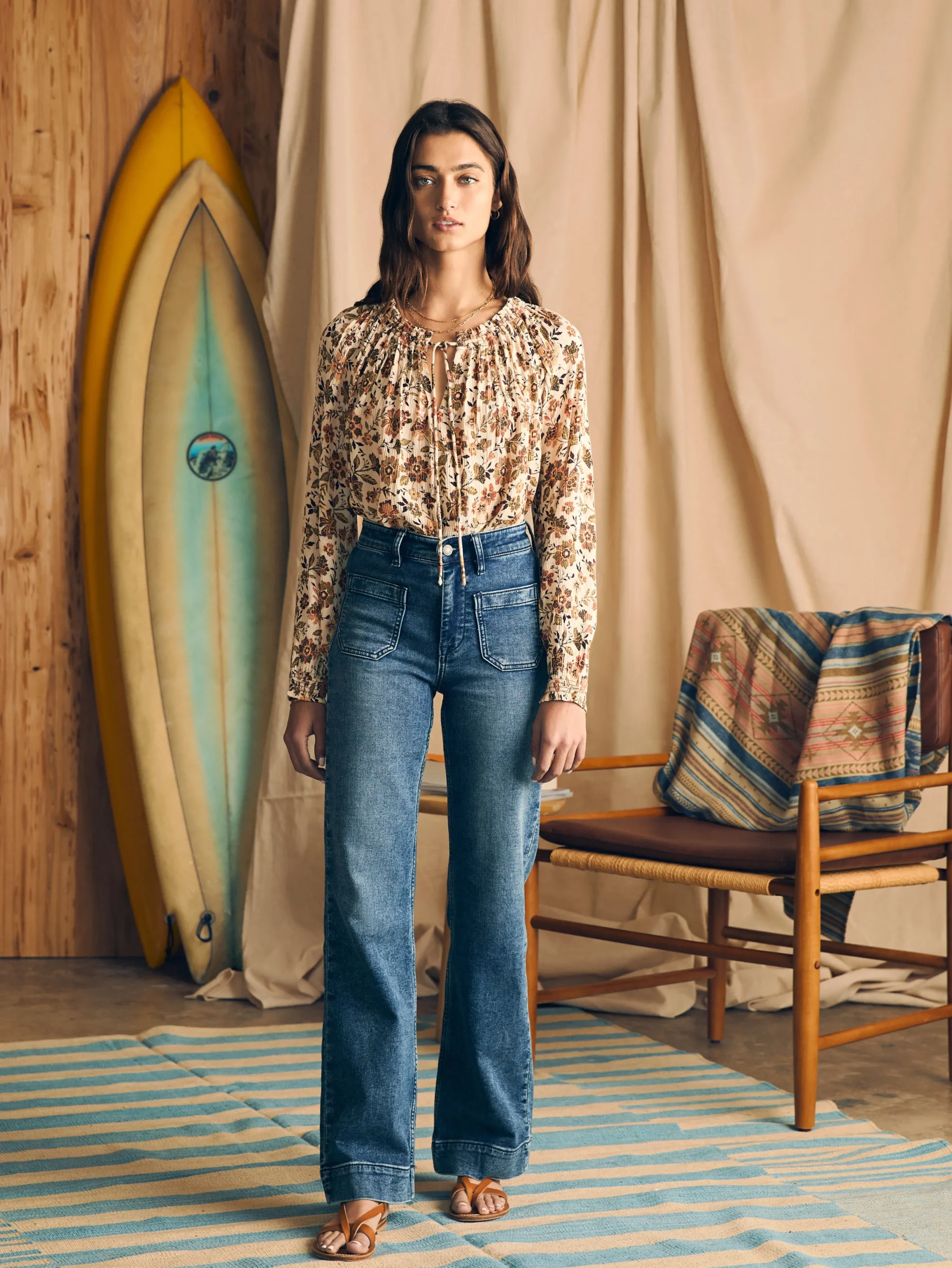 Women Faherty Brand Shirts & Tops*Emery Top -