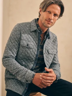 Faherty Brand Jackets & Vests*Epic Quilted Fleece CPO -