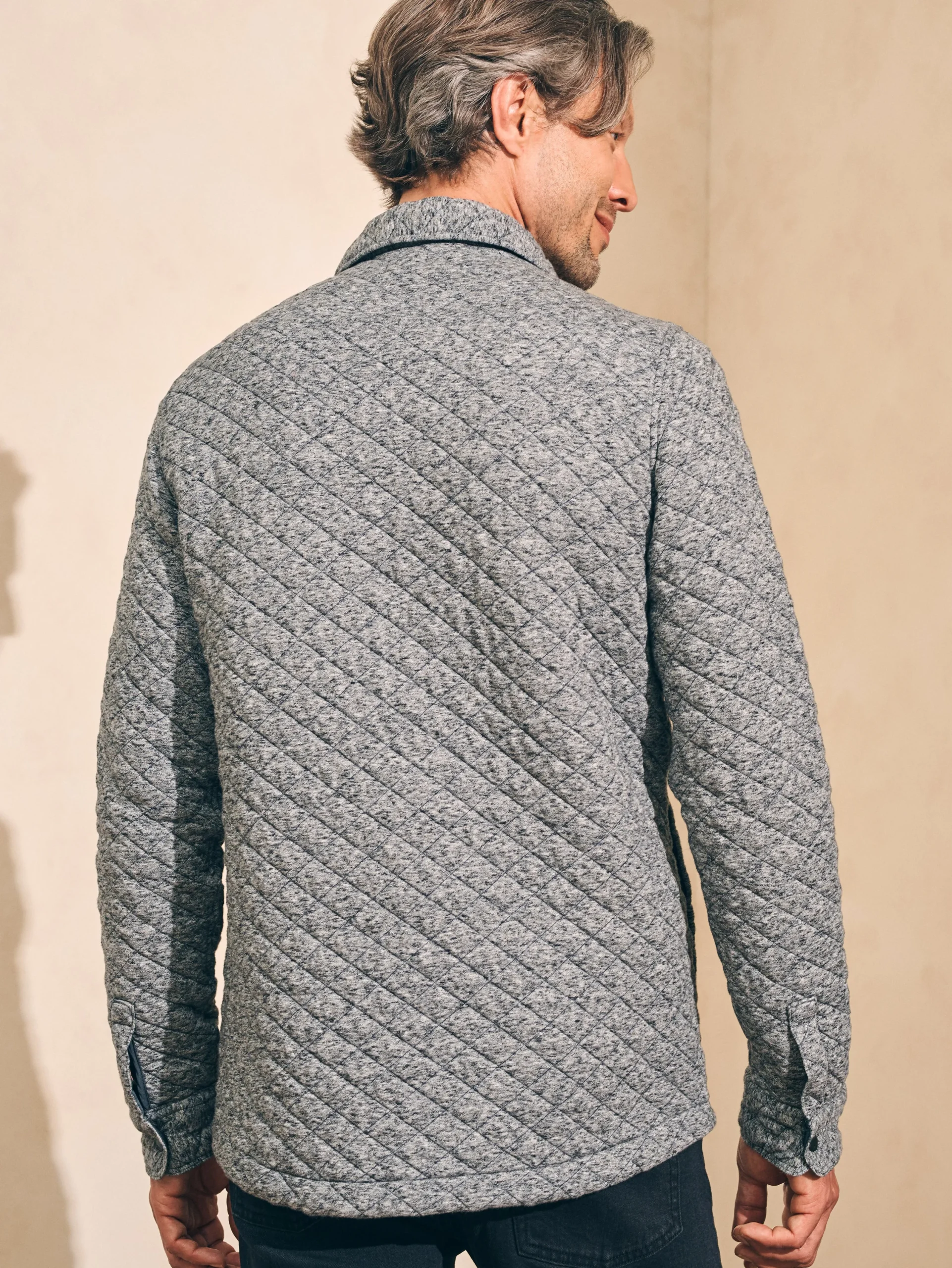 Faherty Brand Jackets & Vests*Epic Quilted Fleece CPO -