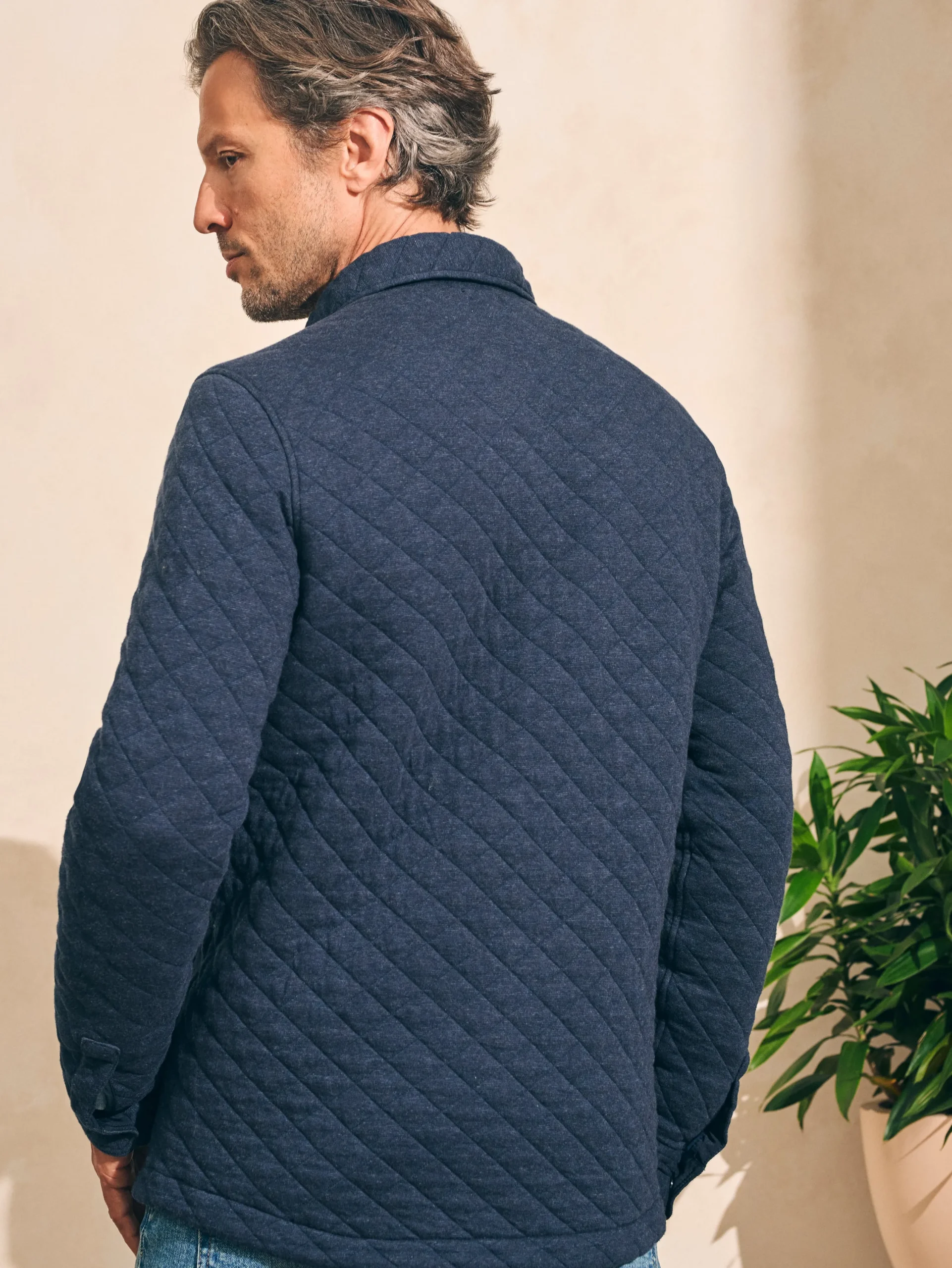 Faherty Brand Jackets & Vests*Epic Quilted Fleece CPO (Tall) -