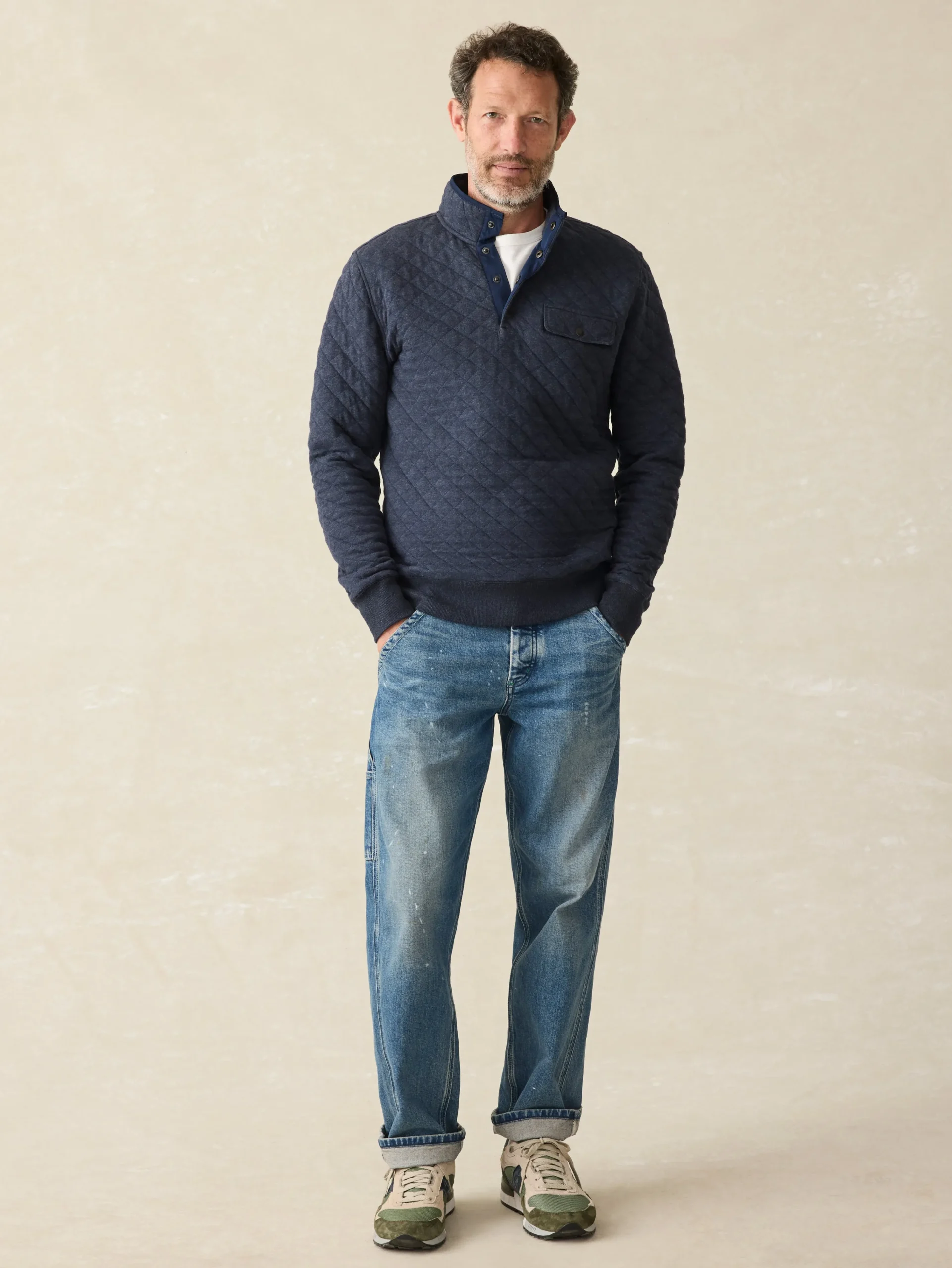 Faherty Brand Jackets & Vests*Epic Quilted Fleece Pullover -