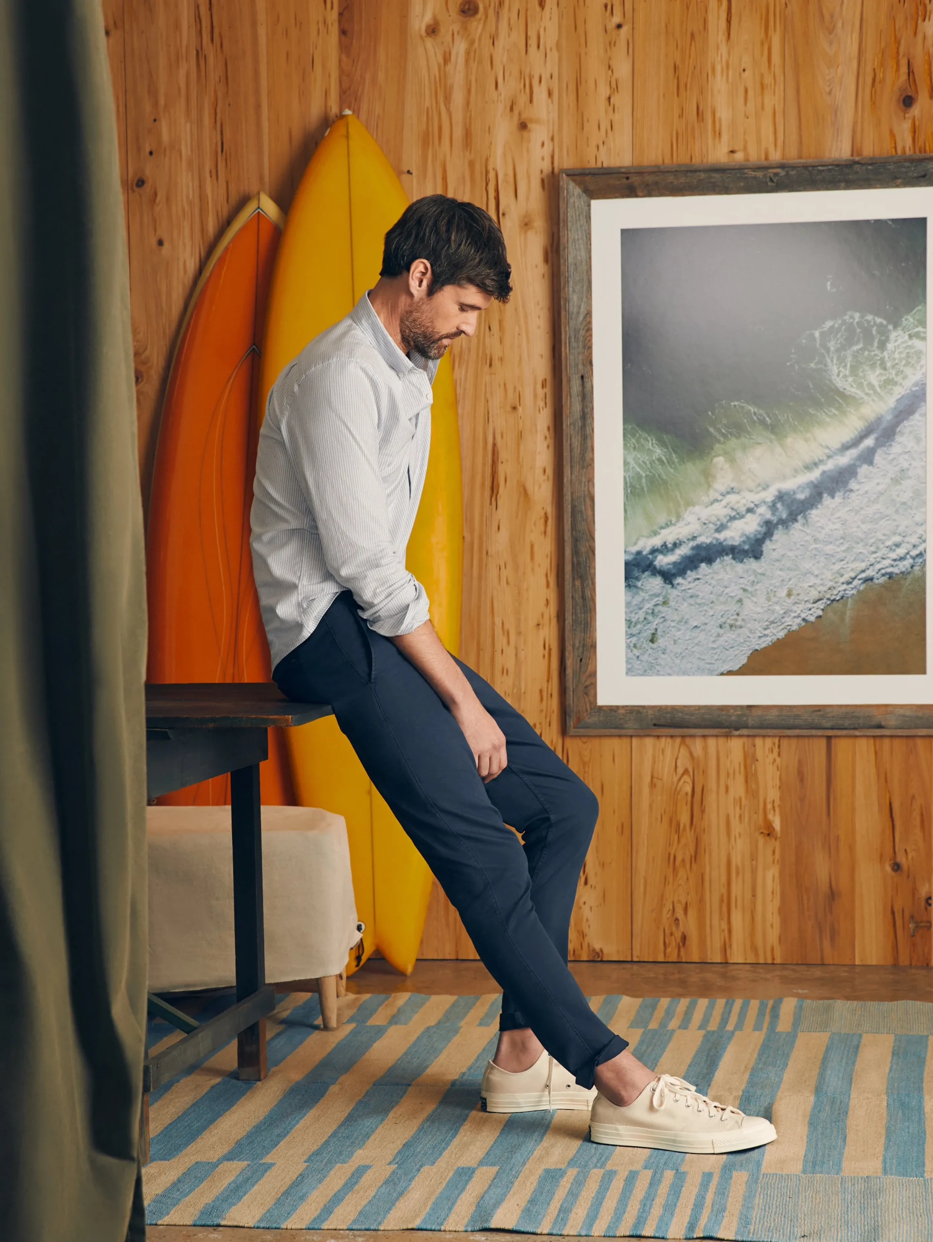 Faherty Brand Pants*Essential Drawstring Pant -