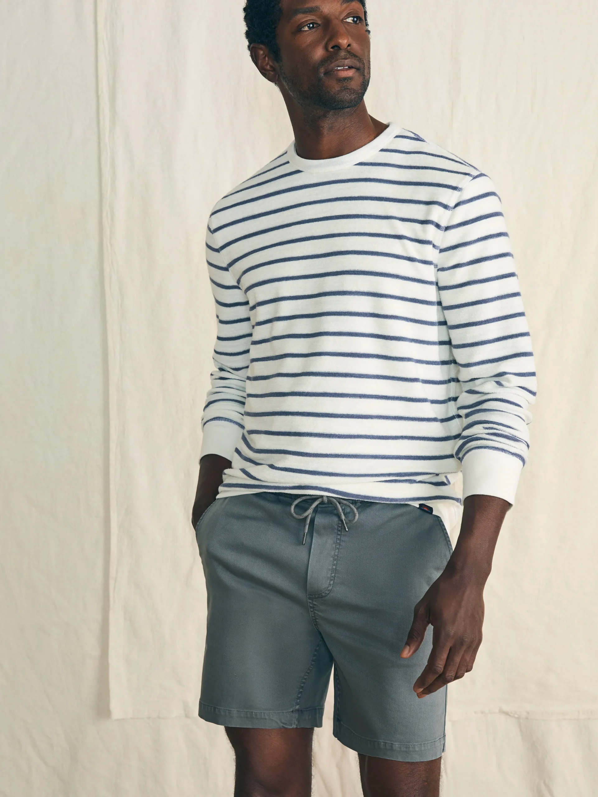 Faherty Brand Shorts*Essential Drawstring Short (6.5" Inseam) -