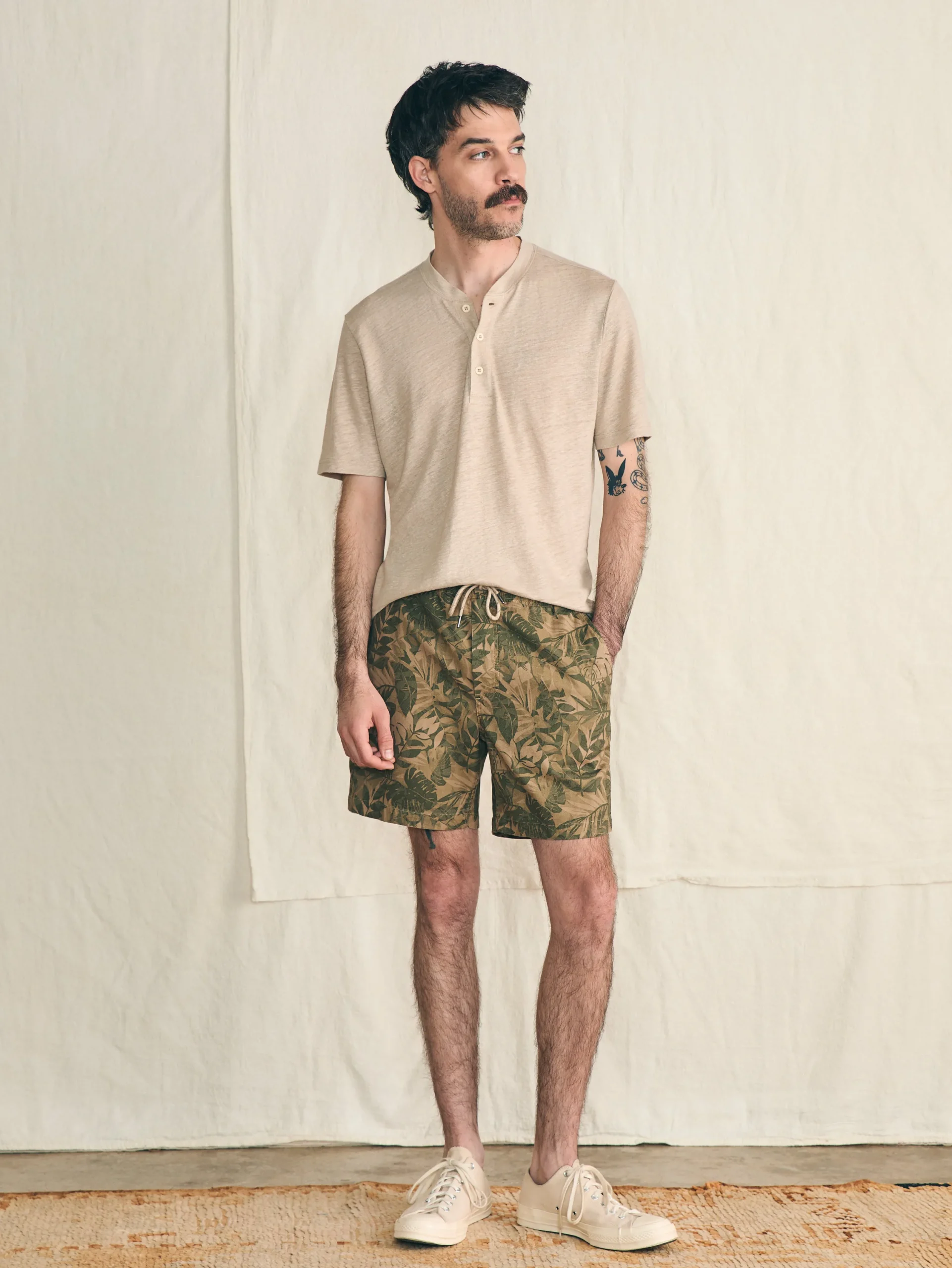 Faherty Brand Shorts*Essential Drawstring Short (6.5" Inseam) -