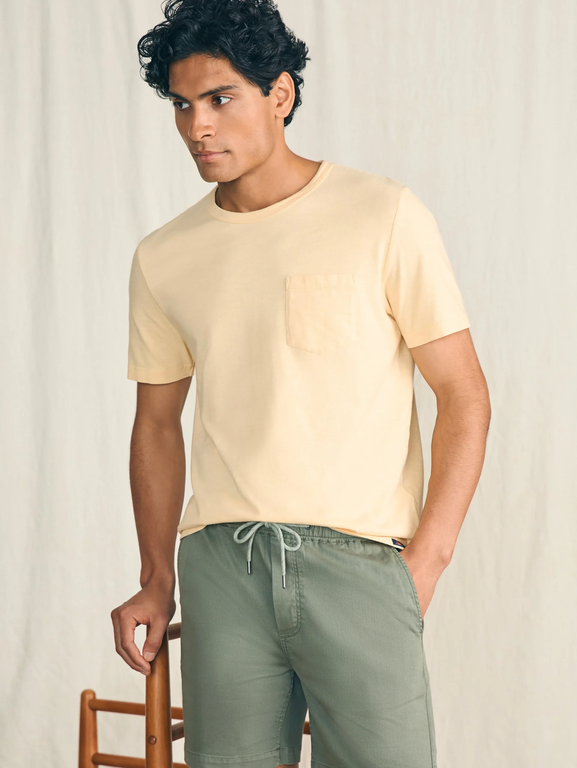 Faherty Brand Shorts*Essential Drawstring Short (6.5" Inseam) -
