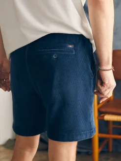 Faherty Brand Shorts*Essential Italian Knit Cord Short (6" Inseam) -