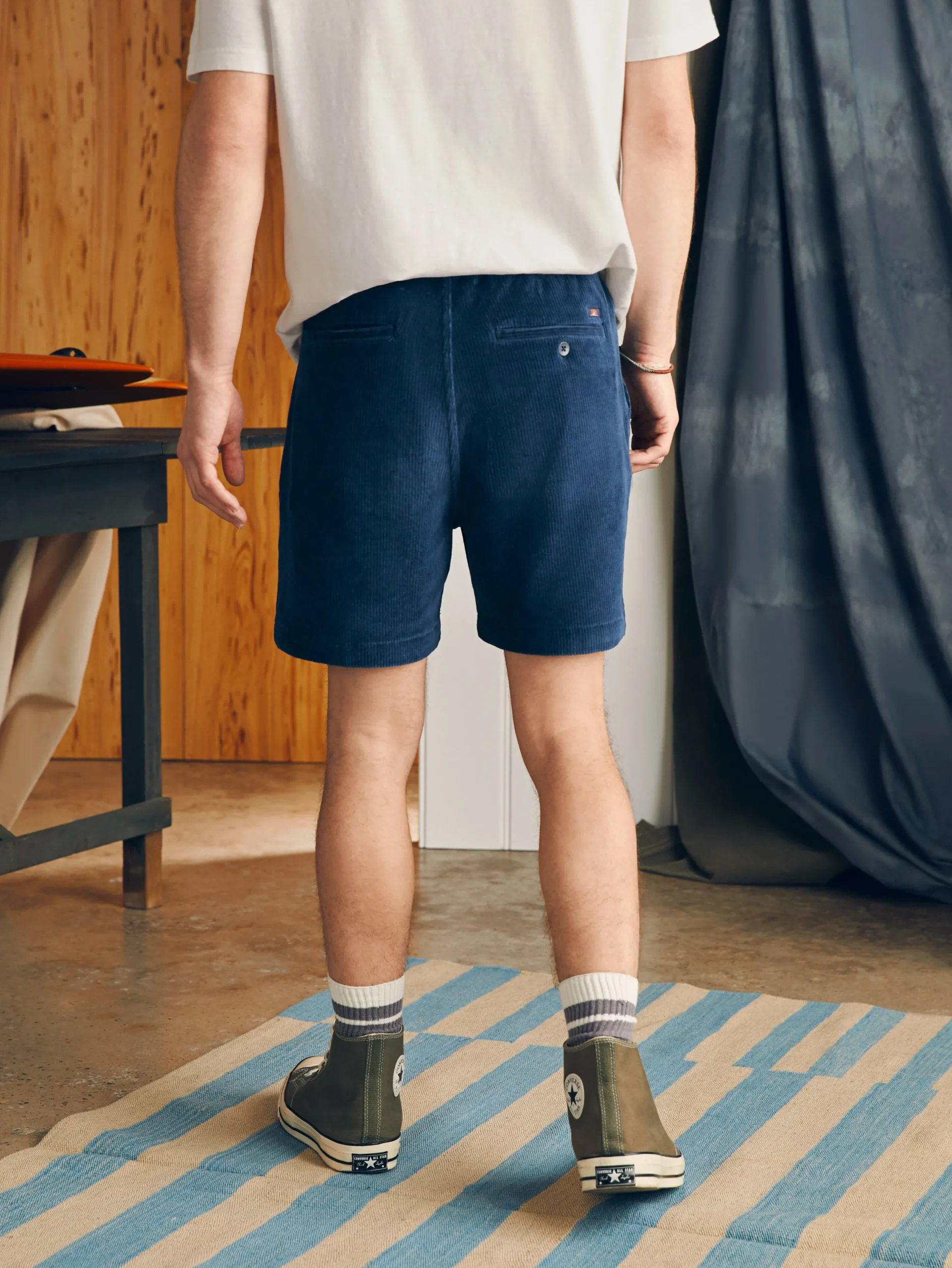 Faherty Brand Shorts*Essential Italian Knit Cord Short (6" Inseam) -