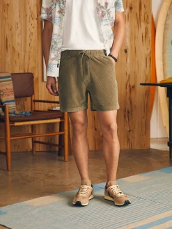 Faherty Brand Shorts*Essential Italian Knit Cord Short (6" Inseam) -